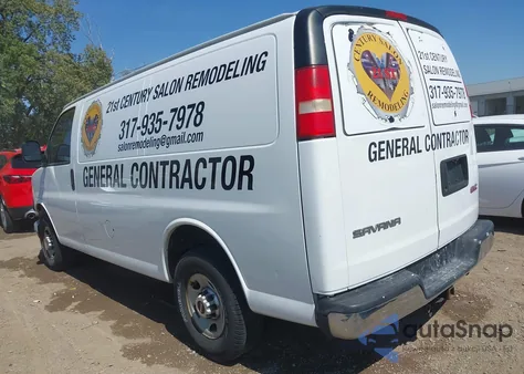 2014 GMC Savana 2500 Work Van z USA, uszkodzony, nr VIN 1GTW7FCA0E1151676